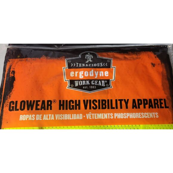 2015 ergodyne 2XL/3XL Economy Vest Lime ANSI‎ Type R Performance Class 2 #8210HL - Picture 4 of 6